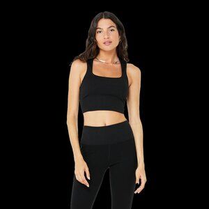 Alosoft Ribbed Chic Bra Tank